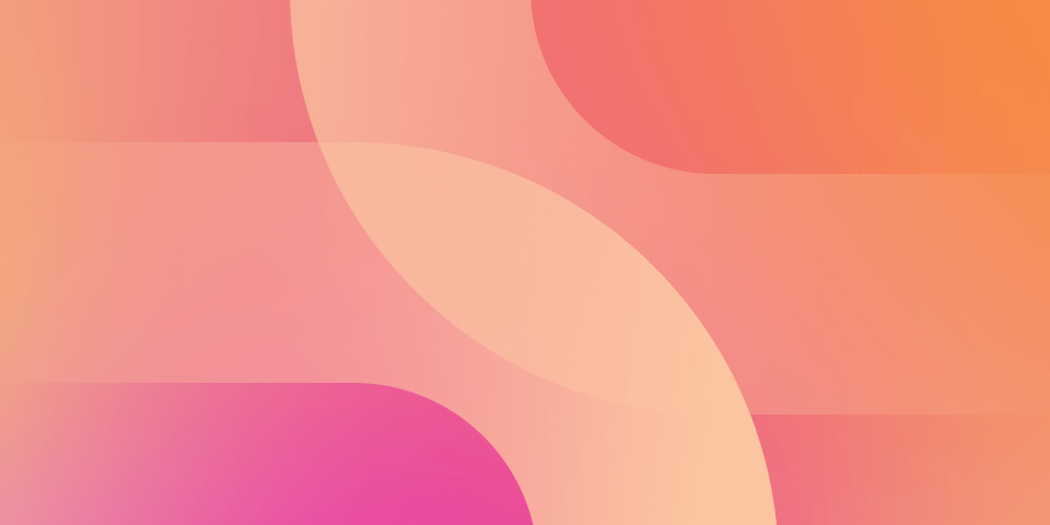 Abstract coral, pink and orange curved shapes